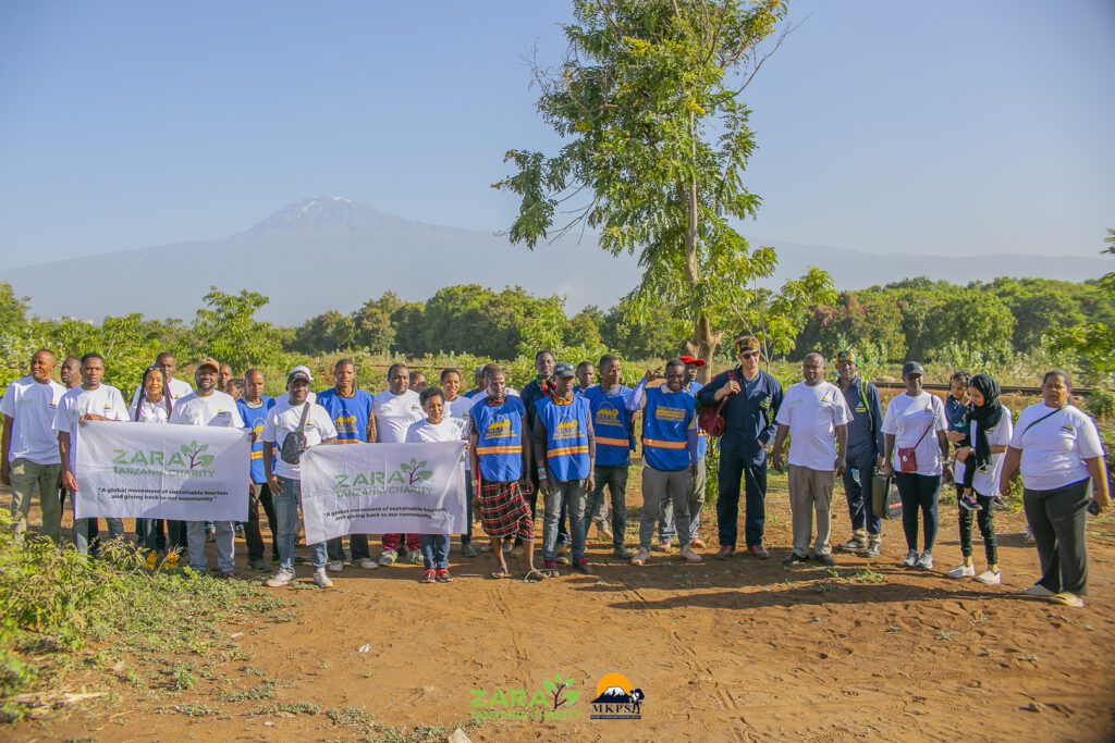 Zara Charity team working as a nonprofit organization in Tanzania to support plant trees